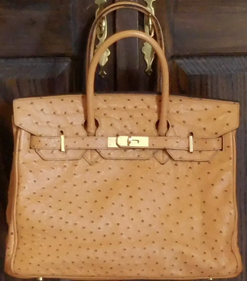 Hermes Handbag repair for ostrich skin bag