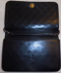 Vintage Black Chanel Handbag Repair by Linda LLC Before