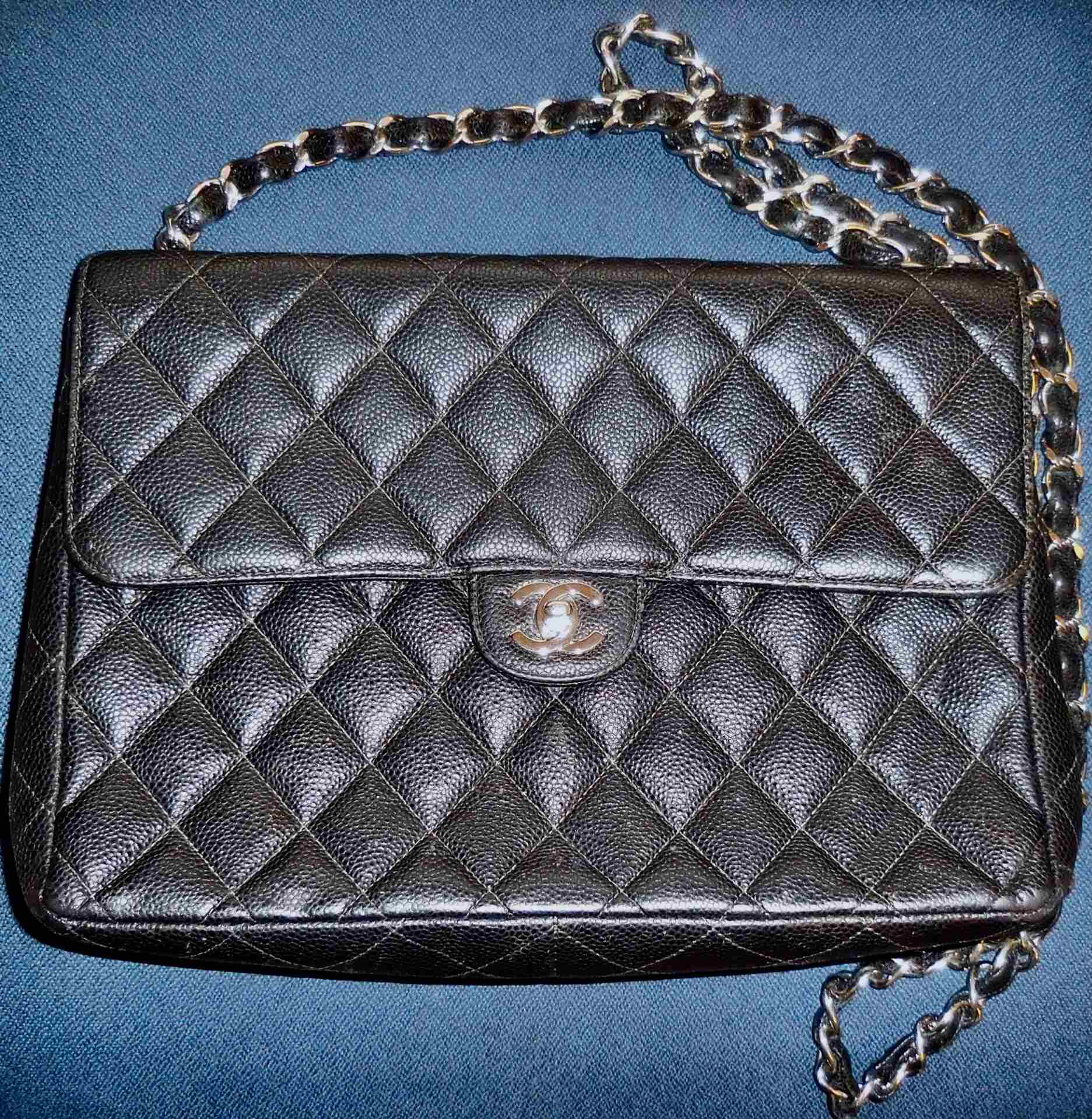 Vintage Black Chanel Handbag Repair by Linda LLC After