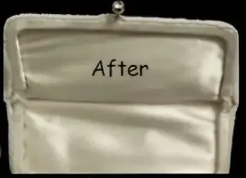 111111 Empty purse labeled "After" on black background.